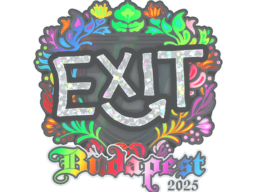 Sticker | exit | Budapest 2025 | Holo