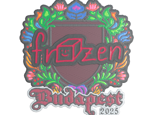 Sticker | frozen | Budapest 2025 | Embroidered