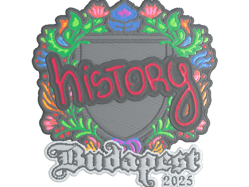 Sticker | History | Budapest 2025 | Embroidered