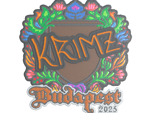 Sticker | KRIMZ | Budapest 2025 | Embroidered