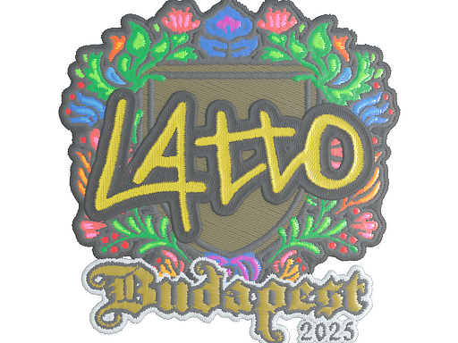 Sticker | latto | Budapest 2025 | Embroidered