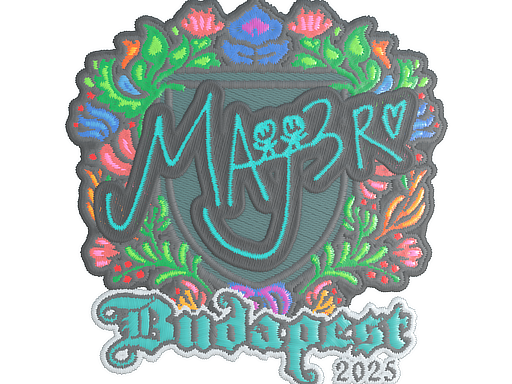 Sticker | MAJ3R | Budapest 2025 | Embroidered