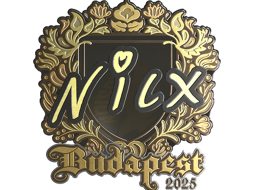 Sticker | nicx | Budapest 2025 | Gold