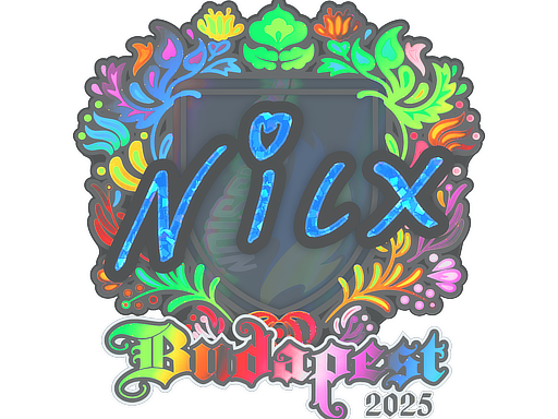 Sticker | nicx | Budapest 2025 | Holo