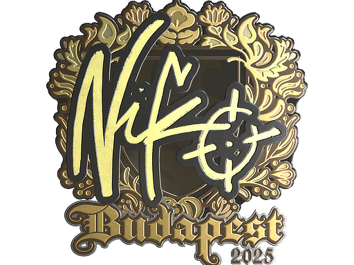 Sticker | NiKo | Budapest 2025 | Gold