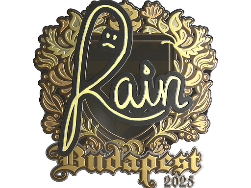 Sticker | rain | Budapest 2025 | Gold