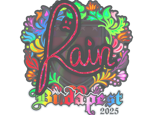 Sticker | rain | Budapest 2025 | Holo
