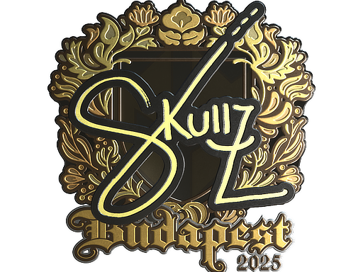 Sticker | skullz | Budapest 2025 | Gold