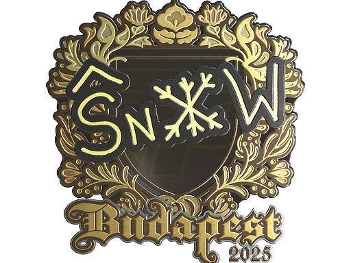 Sticker | snow | Budapest 2025 | Gold