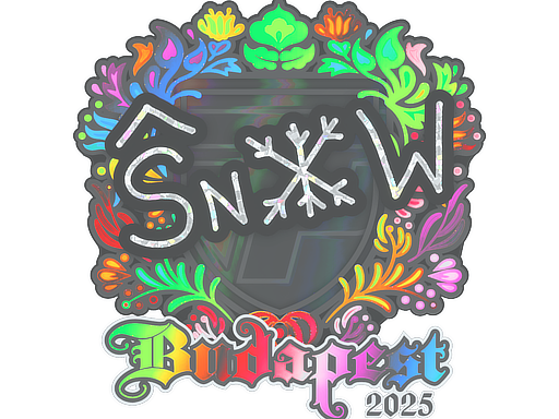 Sticker | snow | Budapest 2025 | Holo