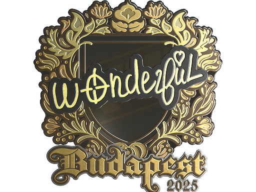 Sticker | w0nderful | Budapest 2025 | Gold