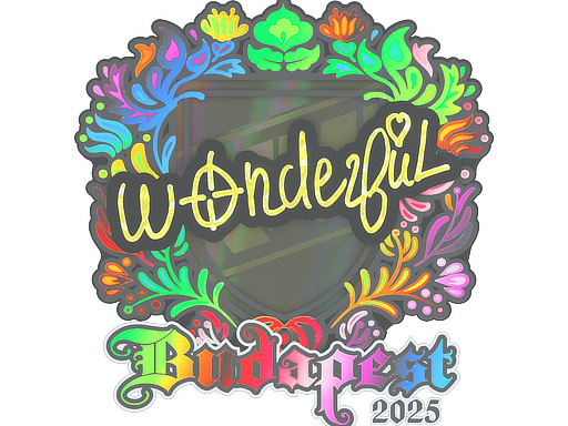Sticker | w0nderful | Budapest 2025 | Holo