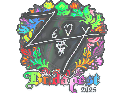 Sticker | zevy | Budapest 2025 | Holo