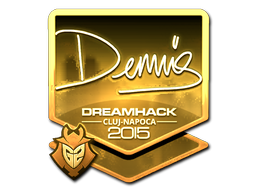 Sticker | dennis | Cluj-Napoca 2015 | Gold