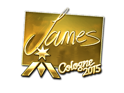 Sticker | James | Cologne 2015 | Gold