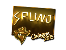 Sticker | SPUNJ | Cologne 2015 | Gold