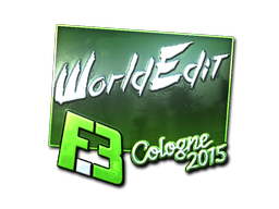 Sticker | WorldEdit | Cologne 2015 | Foil