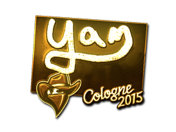 Sticker | yam | Cologne 2015 | Gold