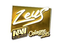 Sticker | Zeus | Cologne 2015 | Gold