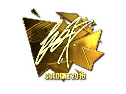 Sticker | fox | Cologne 2016 | Gold