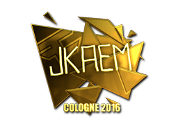 Sticker | jkaem | Cologne 2016 | Gold