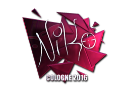 Sticker | NiKo | Cologne 2016 | Foil