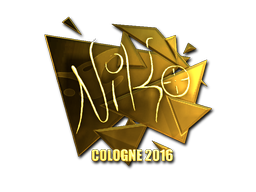 Sticker | NiKo | Cologne 2016 | Gold