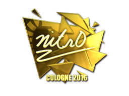 Sticker | nitr0 | Cologne 2016 | Gold