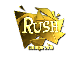 Sticker | RUSH | Cologne 2016 | Gold