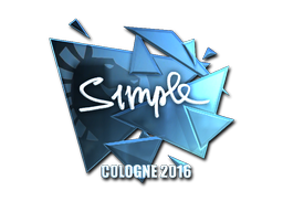 Sticker | s1mple | Cologne 2016 | Foil