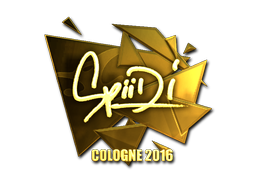 Sticker | Spiidi | Cologne 2016 | Gold