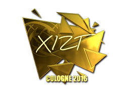 Sticker | Xizt | Cologne 2016 | Gold
