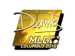 Sticker | dennis | MLG Columbus 2016 | Gold
