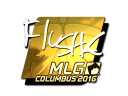 Sticker | flusha | MLG Columbus 2016 | Gold