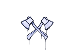 Sealed Graffiti | X-Axes | SWAT Blue
