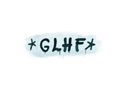 Sealed Graffiti | GLHF | Wire Blue