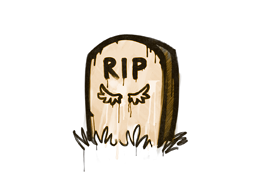 Sealed Graffiti | Tombstone | Desert Amber
