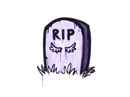 Sealed Graffiti | Tombstone | Violent Violet