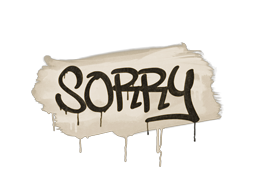 Sealed Graffiti | Sorry | Dust Brown