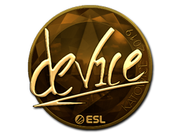 Sticker | device | Katowice 2019 | Gold
