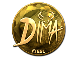 Sticker | Dima | Katowice 2019 | Gold