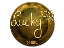 Sticker | Lucky | Katowice 2019 | Gold
