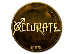 Sticker | xccurate | Katowice 2019 | Gold