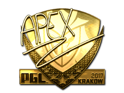 Sticker | apEX | Krakow 2017 | Gold