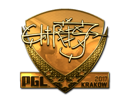 Sticker | chrisJ | Krakow 2017 | Gold