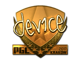 Sticker | device | Krakow 2017 | Gold