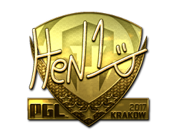 Sticker | HEN1 | Krakow 2017 | Gold