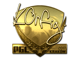 Sticker | k0nfig | Krakow 2017 | Gold