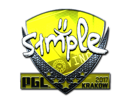 Sticker | s1mple | Krakow 2017 | Foil