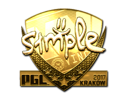 Sticker | s1mple | Krakow 2017 | Gold